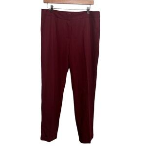 Calvin Klein Maroon Straight Leg Dress Pants Size 10